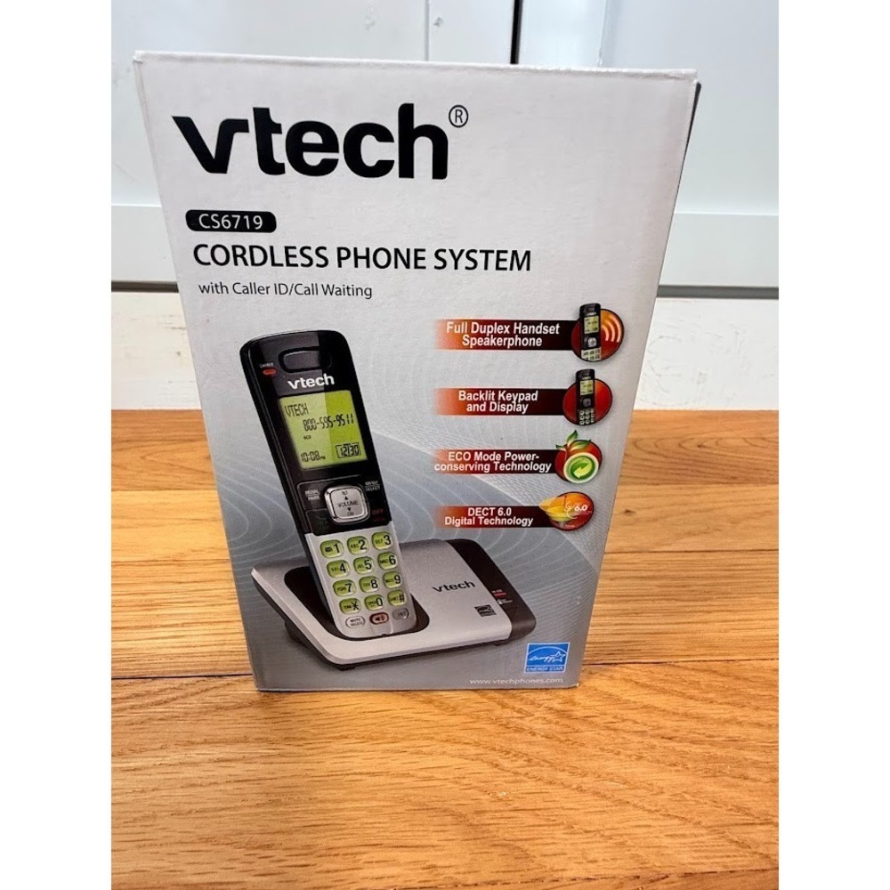 VTech CS6719 Handset Cordless Phone w/ Base & PWR | Home Telephone Land Line